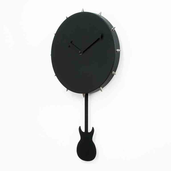  Clock - 'Bowery Punk' (Black) Pendulum Clock by Progetti - Cuckoo Collections