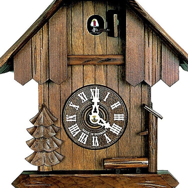  Cuckoo Clock - Chalet 1-day Black forest farm house cuckoo clock with dark-stained wood 21cm by Hubert Herr - Cuckoo Collections