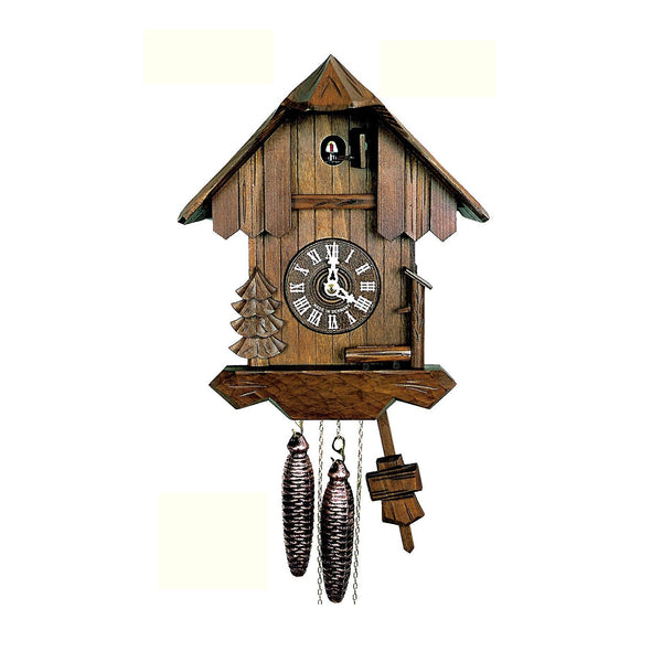  Cuckoo Clock - Chalet 1-day Black forest farm house cuckoo clock with dark-stained wood 21cm by Hubert Herr - Cuckoo Collections