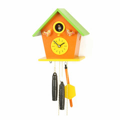  Cuckoo Clock - Chalet 1-day cuckoo clock with colourful birdhouse 21cm by Hubert Herr - Cuckoo Collections