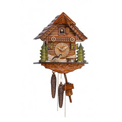  Cuckoo Clock - Chalet 1-day cuckoo clock with dog 28cm by Hekas - Cuckoo Collections