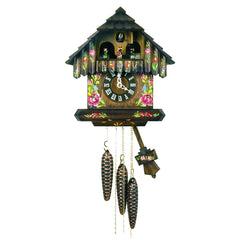  Cuckoo Clock - Chalet 1-day musical hand-painted cuckoo clock with dancers 28cm by Hubert Herr - Cuckoo Collections