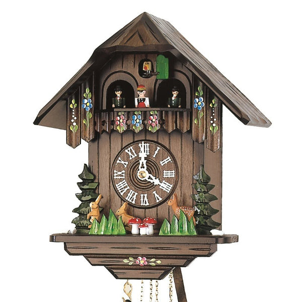  Cuckoo Clock - Chalet 1-day musical cuckoo clock with moving deers and rabbits 30.5cm by Hubert Herr - Cuckoo Collections