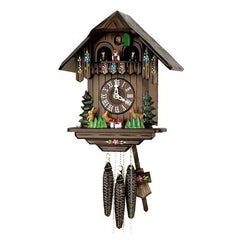  Cuckoo Clock - Chalet 1-day musical cuckoo clock with moving deers and rabbits 30.5cm by Hubert Herr - Cuckoo Collections
