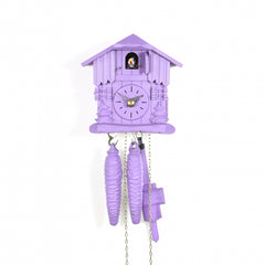  Cuckoo Clock - Chalet 1-day one-colour miniature cuckoo clock (Purple) 13cm by Hubert Herr - Cuckoo Collections