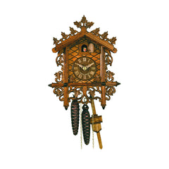  Cuckoo Clock - Chalet 1-day Rail house '1885 Replica' cuckoo clock 26cm by Hekas - Cuckoo Collections