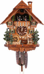  Cuckoo Clock - Chalet 1-day Wanderer cuckoo clock with music 34cm by August Schwer - Cuckoo Collections
