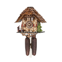  Cuckoo Clock - Chalet 8-day cuckoo clock with water-well and dog 25cm by Hekas - Cuckoo Collections