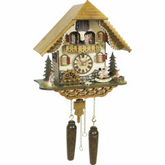  Cuckoo Clock - Chalet style quartz cuckoo clock with music turning dancers 30 cm by Trenkle Uhren - Cuckoo Collections