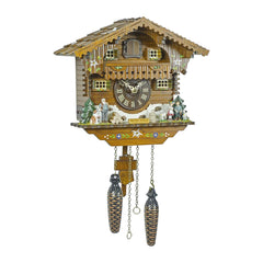  Cuckoo Clock - Chalet quartz cuckoo clock hand painted 'Heidi house' by Trenkle Uhren - Cuckoo Collections