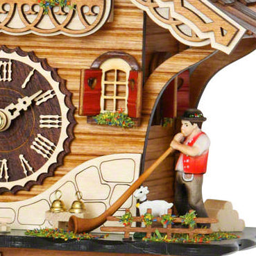  Cuckoo Clock - Chalet style quartz cuckoo clock swiss house with music 27 cm by Trenkle Uhren - Cuckoo Collections