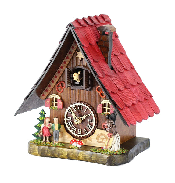  Cuckoo Clock - Chalet style quartz table cuckoo clock with music 22 cm by Trenkle Uhren - Cuckoo Collections