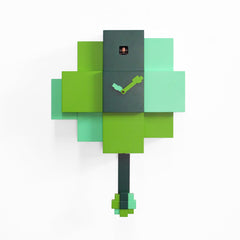  Cuckoo Clock - 'Choco' Cuckoo Clock (Green) by Progetti - Cuckoo Collections