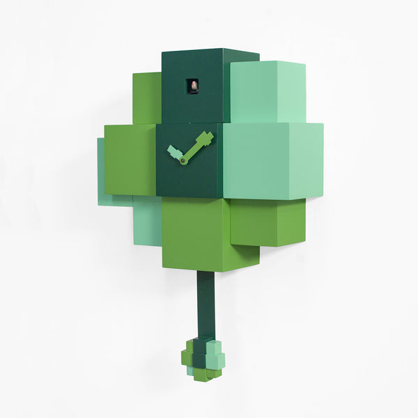  Cuckoo Clock - 'Choco' Cuckoo Clock (Green) by Progetti - Cuckoo Collections