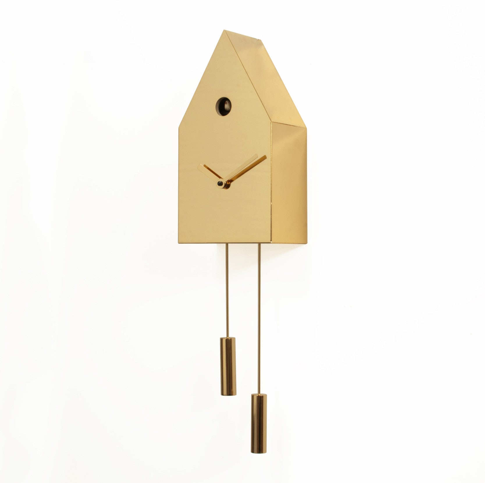 '24k' Cuckoo Clock (Gold) by Progetti - Cuckoo Collections