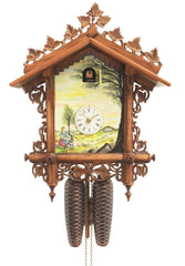  Cuckoo Clock - Antique Replica 1885 'Railroad' style 8-day movement cuckoo clock 46cm by Rombach & Haas - Cuckoo Collections