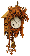  Cuckoo Clock - Antique Replica 1885 'Railroad' style 8-day movement cuckoo clock 47cm by Rombach & Haas - Cuckoo Collections