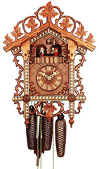  Cuckoo Clock - Antique Replica 1885 'Railroad' style 8-day movement cuckoo clock 48cm by Rombach & Haas - Cuckoo Collections