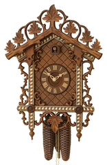  Cuckoo Clock - Antique Replica 1885 'Railroad' style 8-day movement cuckoo clock 48cm by Rombach & Haas - Cuckoo Collections