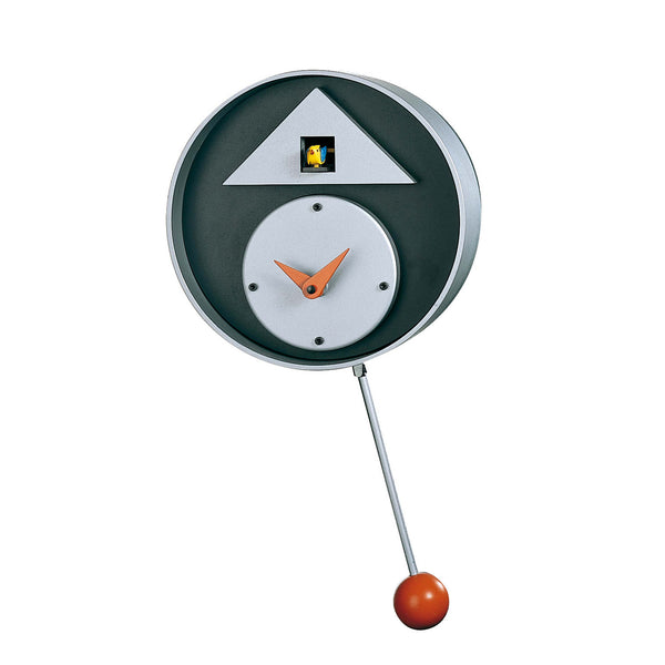  Cuckoo Clock - 'Auckland' Cuckoo Clock (Silver and dark grey) by Progetti - Cuckoo Collections