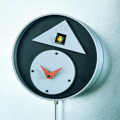  Cuckoo Clock - 'Auckland' Cuckoo Clock (Silver and dark grey) by Progetti - Cuckoo Collections