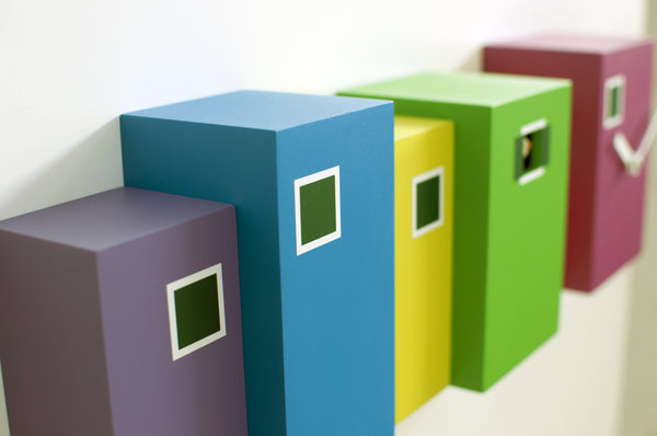  Cuckoo Clock - 'Burano' Cuckoo Clock (Purple, orange, green and light blue) by Progetti - Cuckoo Collections