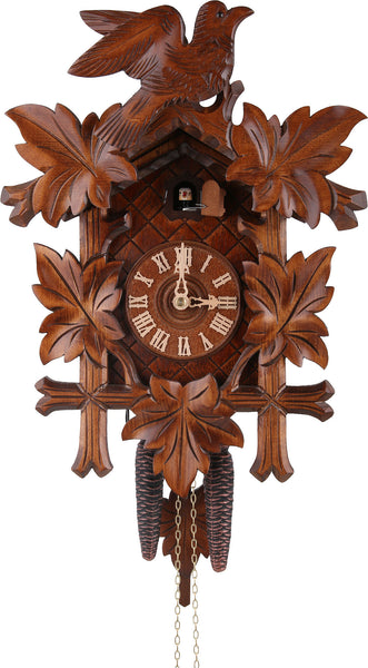  Cuckoo Clock - Carved style 1 day movement cuckoo clock 5 leaves bird 40cm by Rombach & Haas - Cuckoo Collections
