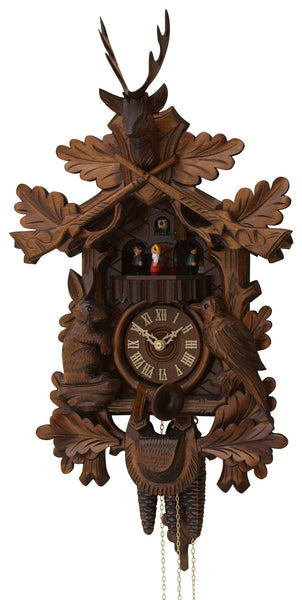  Cuckoo Clock - Carved style 1 day movement cuckoo clock 51cm by Rombach & Haas - Cuckoo Collections