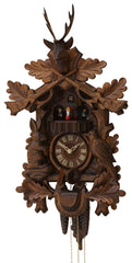  Cuckoo Clock - Carved style 1 day movement cuckoo clock 51cm by Rombach & Haas - Cuckoo Collections