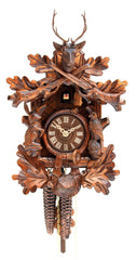  Cuckoo Clock - Carved style 1 day movement cuckoo clock hunting 34cm by Rombach & Haas - Cuckoo Collections