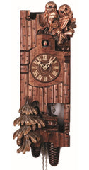  Cuckoo Clock - Carved style 8 day movement cuckoo clock 2 owls 52cm by Rombach & Haas - Cuckoo Collections