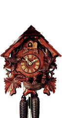  Cuckoo Clock - Carved style 8 day movement cuckoo clock feeding birds nest 36cm by Rombach & Haas - Cuckoo Collections