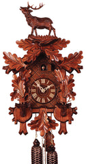  Cuckoo Clock - Carved style 8 day movement cuckoo clock hunting clock 55cm by Rombach & Haas - Cuckoo Collections