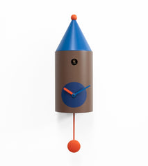  Cuckoo Clock - 'Ceraunavolta' Cuckoo Clock (Brown and blue) by Progetti - Cuckoo Collections