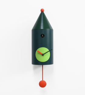  Cuckoo Clock - 'Ceraunavolta' Cuckoo Clock (Green) by Progetti - Cuckoo Collections