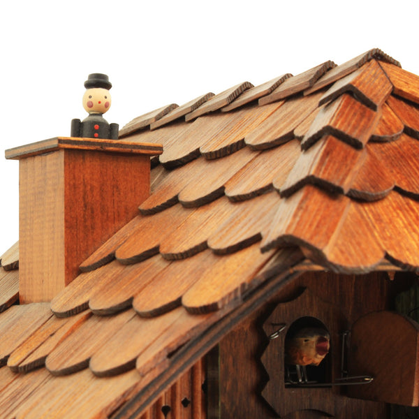  Cuckoo Clock - Chalet style 1 day movement cuckoo clock black forest house turning mill wheel 30cm by Rombach & Haas - Cuckoo Collections