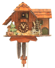  Cuckoo Clock - Chalet style 1 day movement cuckoo clock jumping squirrel 23cm by Rombach & Haas - Cuckoo Collections