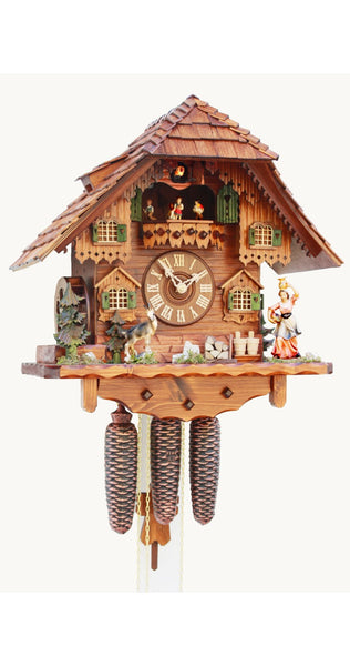  Cuckoo Clock - Chalet style 8 day movement cuckoo clock black forest house 42cm by Rombach & Haas - Cuckoo Collections