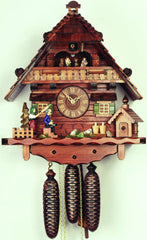  Cuckoo Clock - Chalet style 8 day movement cuckoo clock black forest house husband wife 43cm by Rombach & Haas - Cuckoo Collections