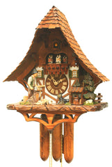  Cuckoo Clock - Chalet style 8 day movement cuckoo clock black forest house with moving wood chopper 52cm by Rombach & Haas - Cuckoo Collections
