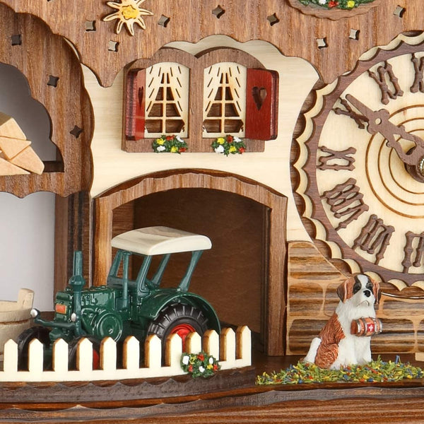  Cuckoo Clock - Chalet style quartz cuckoo clock with accordion player and cuckoo 27cm by Trenkle Uhren - Cuckoo Collections