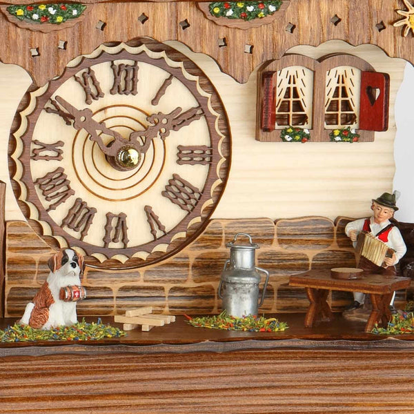  Cuckoo Clock - Chalet style quartz cuckoo clock with accordion player and cuckoo 27cm by Trenkle Uhren - Cuckoo Collections