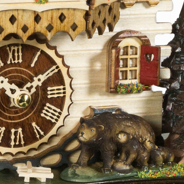  Cuckoo Clock - Chalet style quartz cuckoo clock with bears & dancers 30cm by Trenkle Uhren - Cuckoo Collections