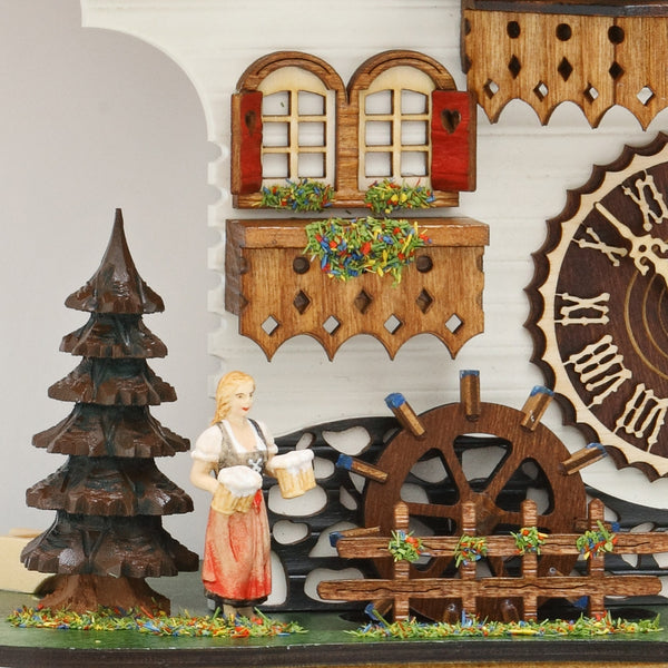  Cuckoo Clock - Chalet style quartz cuckoo clock with beer garden & dancers 43cm by Trenkle Uhren - Cuckoo Collections