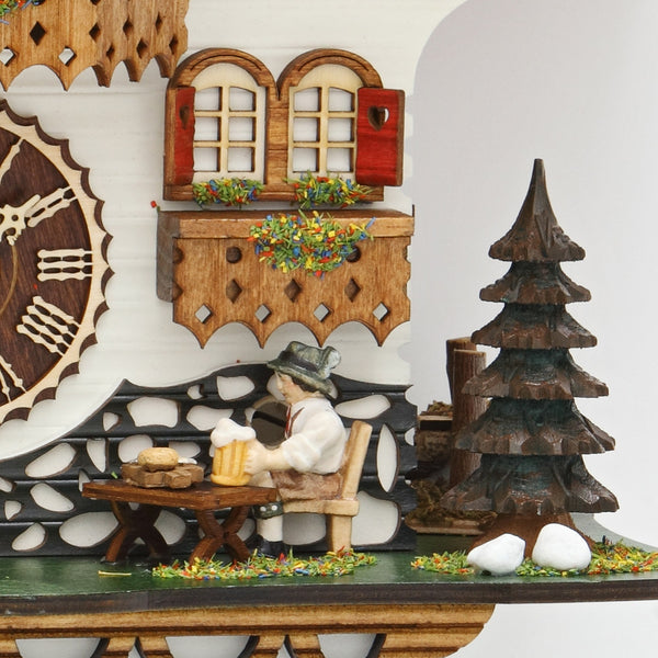  Cuckoo Clock - Chalet style quartz cuckoo clock with beer garden & dancers 43cm by Trenkle Uhren - Cuckoo Collections