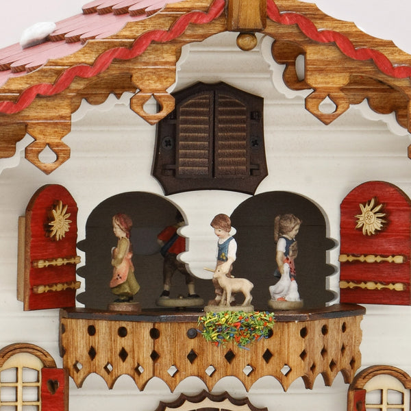  Cuckoo Clock - Chalet style quartz cuckoo clock with beer garden & dancers 43cm by Trenkle Uhren - Cuckoo Collections