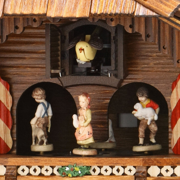  Cuckoo Clock - Chalet style quartz cuckoo clock with dog & bell tower 35cm by Trenkle Uhren - Cuckoo Collections