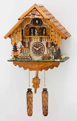  Cuckoo Clock - Chalet style quartz cuckoo clock with hunter & stag 32cm by Trenkle Uhren - Cuckoo Collections