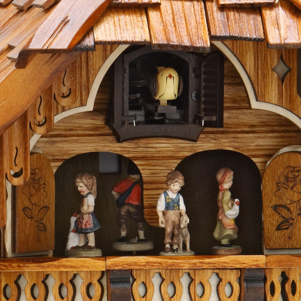  Cuckoo Clock - Chalet style quartz cuckoo clock with lumberjack & dancers 32cm by Trenkle Uhren - Cuckoo Collections
