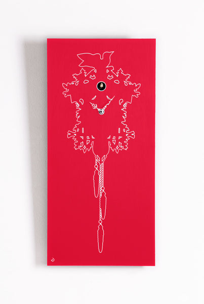  Cuckoo Clock - 'Cu Cu' Cuckoo Clock (Red) by Progetti - Cuckoo Collections
